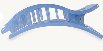 Teleties Medium Rectangle Flat Clip “Blue Lagoon”