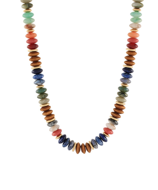 Multi Shaped Mix Stone Necklace