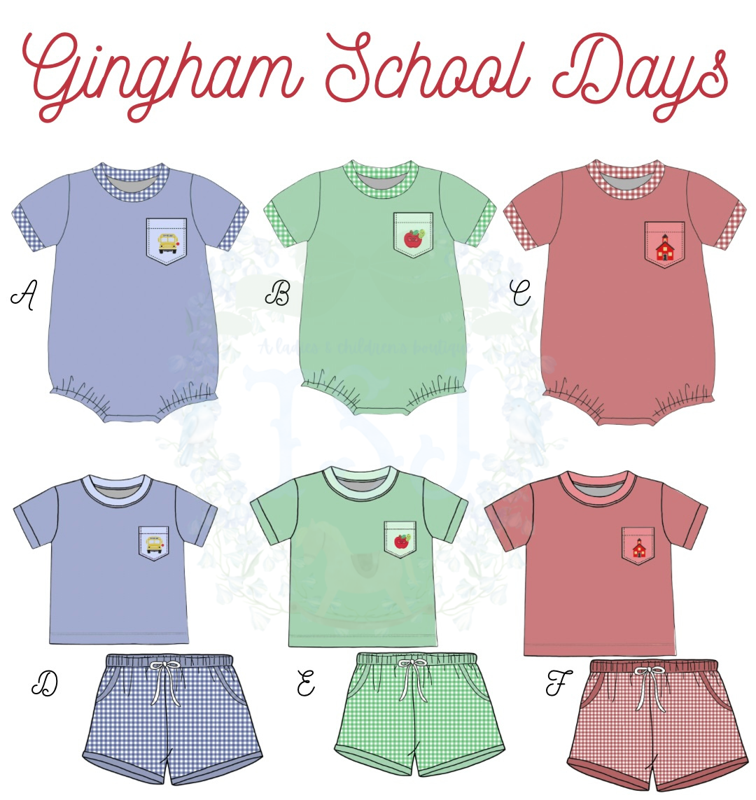 Gingham School Days