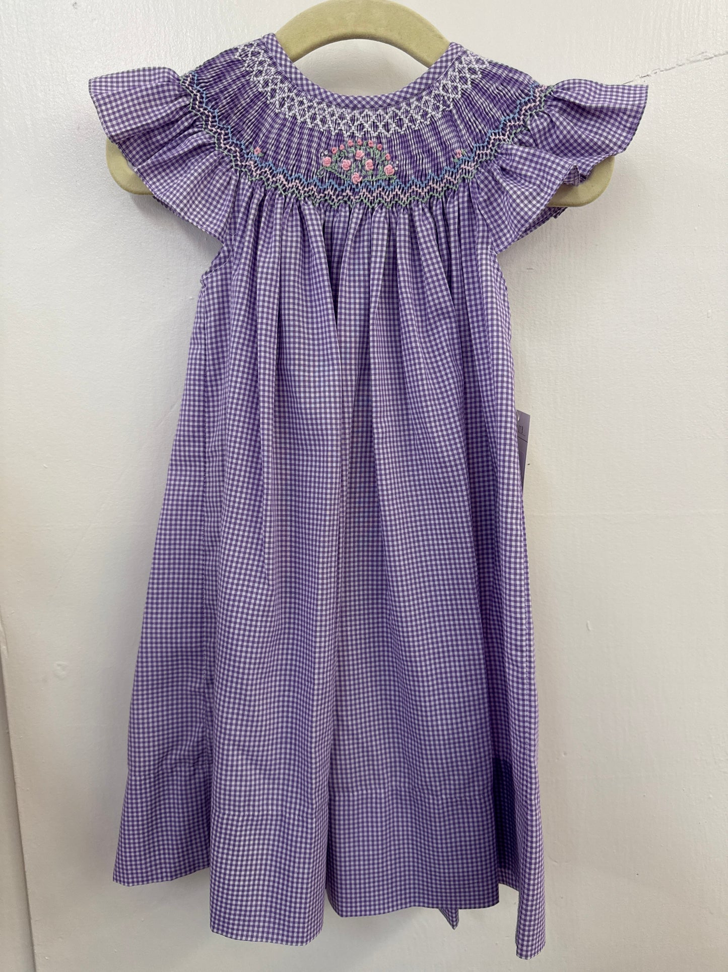 BISHOP LAVENDER GINGHAM ANGEL