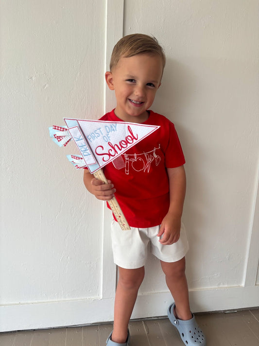 Red School Tee