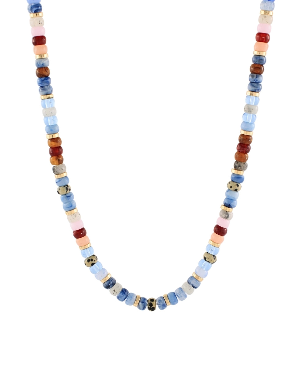 Mixed Bead Short Necklace