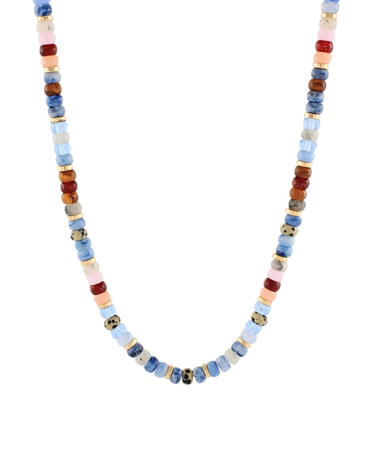 Mixed Bead Short Necklace