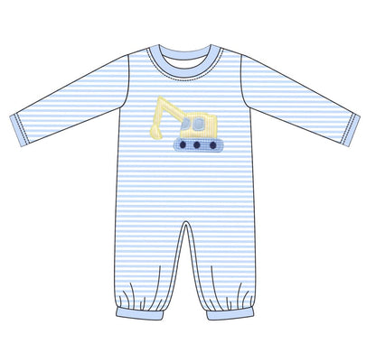 Boys Bulldozer Romper - ETA NOVEMBER