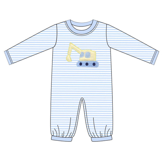 Boys Bulldozer Romper - ETA NOVEMBER