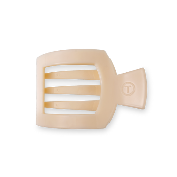 Square Flat Hair Clip | Small | Almond Beige