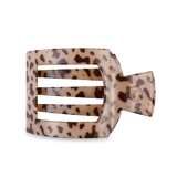 Square Flat Hair Clip | Large | Blonde Tortoise