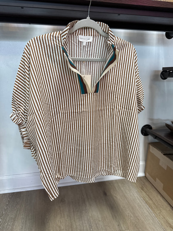 The Espresso Stripe Top