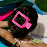 Flat Square Hair Clip | Large | Tropical Punch