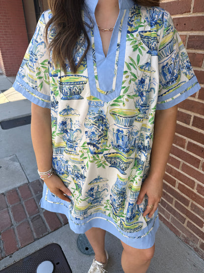 BLUE WILLOW MINI DRESS