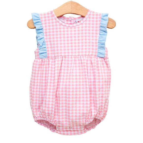 JELLYBEAN SUMMER: Evie Light Blue and Pink Gigham