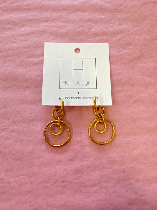 Hart Designs Gold Circle Earrings