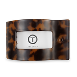 Flat Rectangle Hair Clip | Large | Tortoise