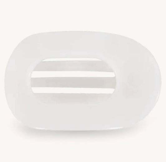 Teleties Large Flat Clip “Coconut White”