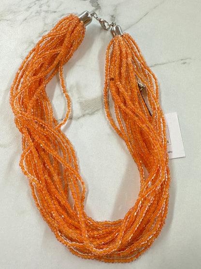 HD BLUE BEAD MULTI STRAND NECKLACE