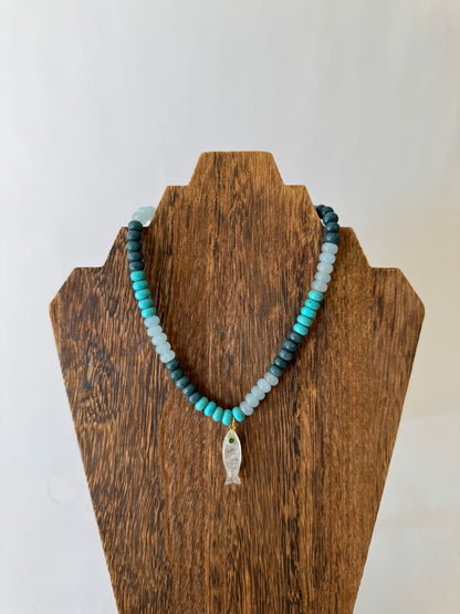 Hart Designs Beaded Fish Necklace