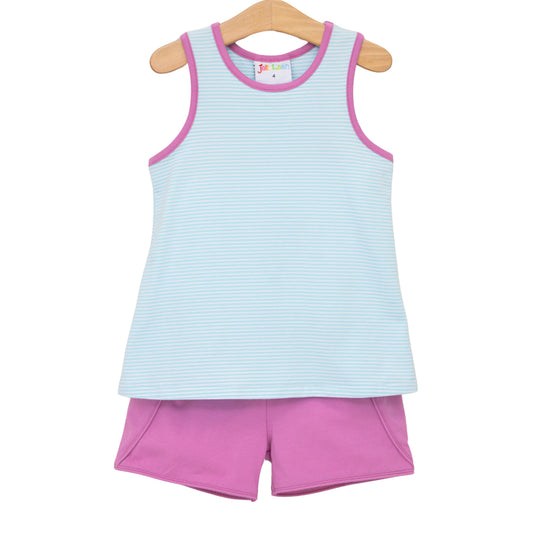 Jellybean Summer - Abby Bow Back Short Set