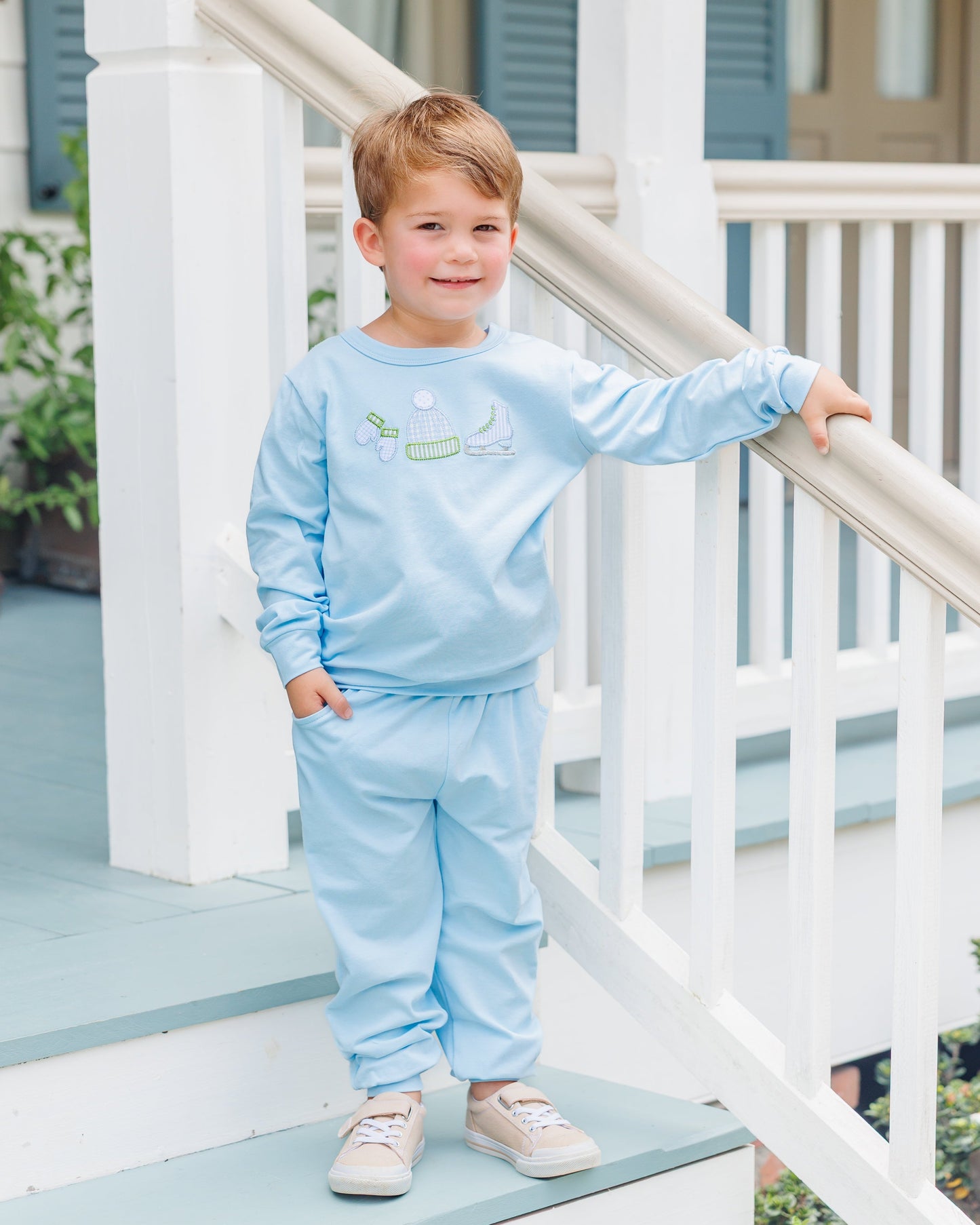 Jellybean Fall - Around the Rink Jogger Set Light Blue