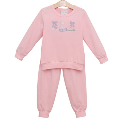Jellybean Fall - Around the Rink Jogger Set Light Pink