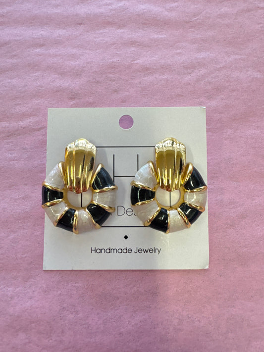 Hart Designs Gold & Black Studs