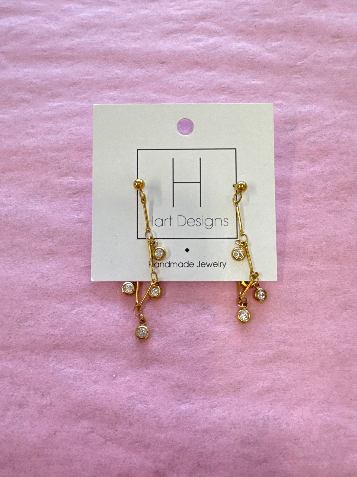 Hart Designs Gold & Diamond Earrings