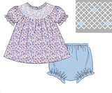 PO74 Floral & Gingham Sibling Sets