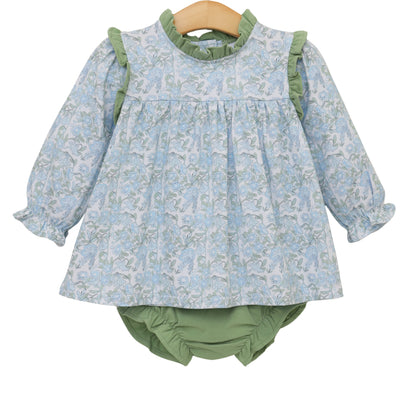 Jellybean Fall - Basin Floral Hallie Diaper Set