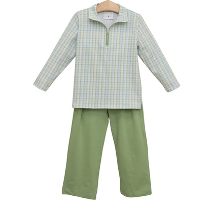 Jellybean Fall - Basin Plaid Evan Pullover Pant Set