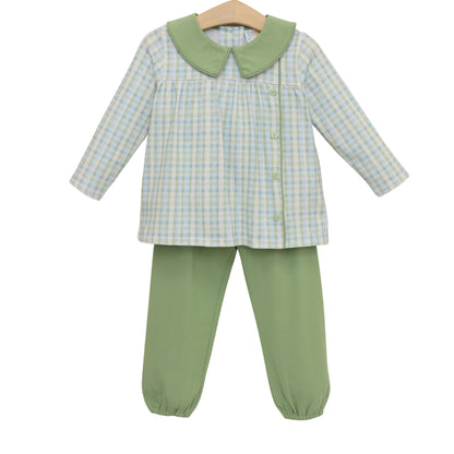 Jellybean Fall - Basin Plaid Liam Bloomer Pant Set