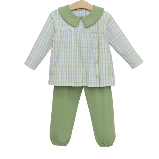 Jellybean Fall - Basin Plaid Liam Bloomer Pant Set