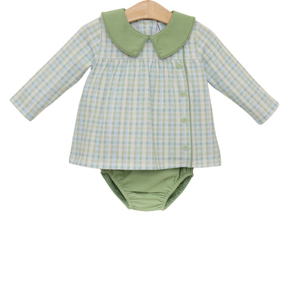 Jellybean Fall - Basin Plaid Liam Diaper Set