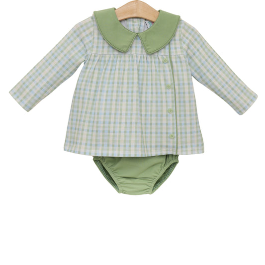 Jellybean Fall - Basin Plaid Liam Diaper Set