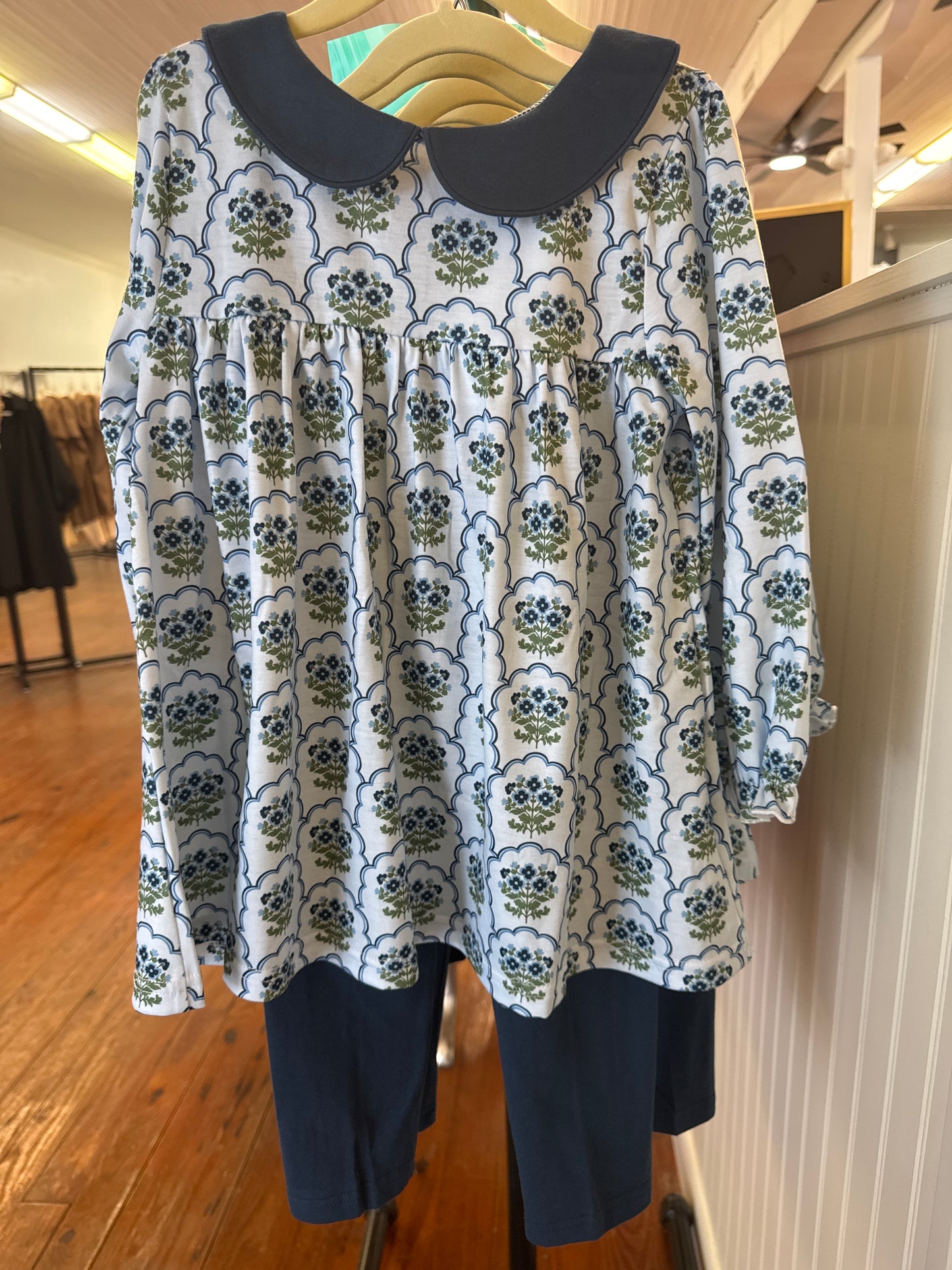 Navy Floral Set