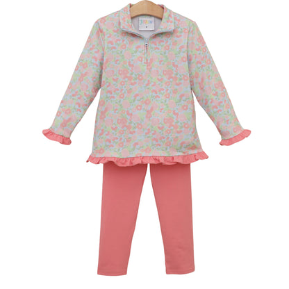 Jellybean Fall - Cottage Blooms Elsie Ruffle Pullover Set