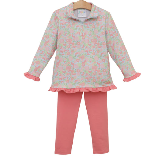 Jellybean Fall - Cottage Blooms Elsie Ruffle Pullover Set