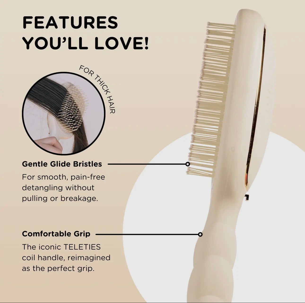 Teleties Detangler Hairbrush