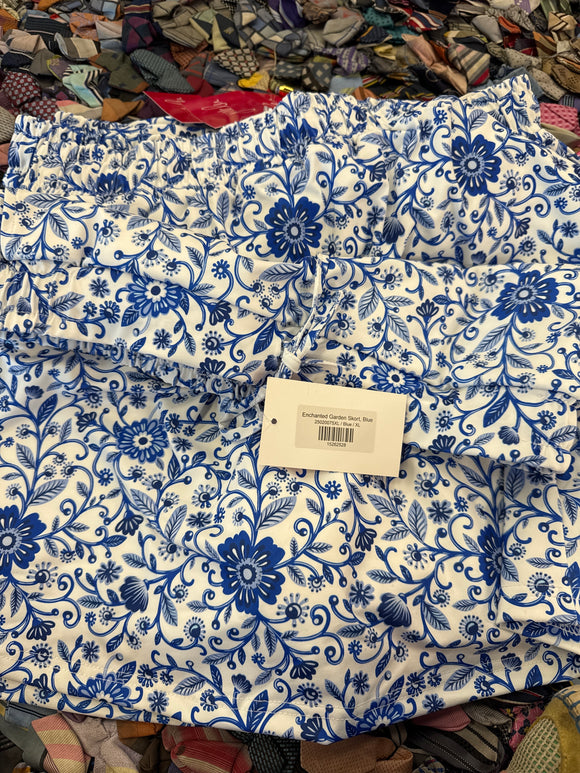 Garden Floral Skort Blue