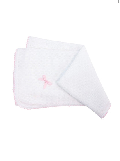 Paty Knit Blanket W/ Trim
