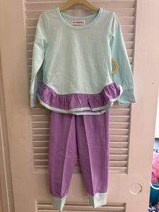 Purple/Mint Jogger Set