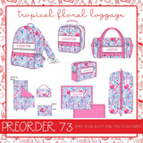 PO73 Tropical Floral Luggage