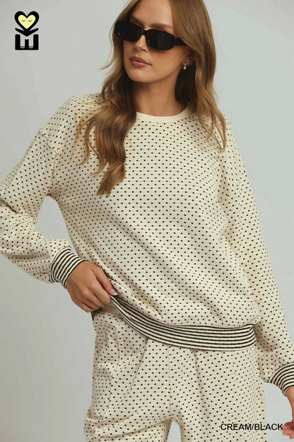 Reversible Polka Dot Top