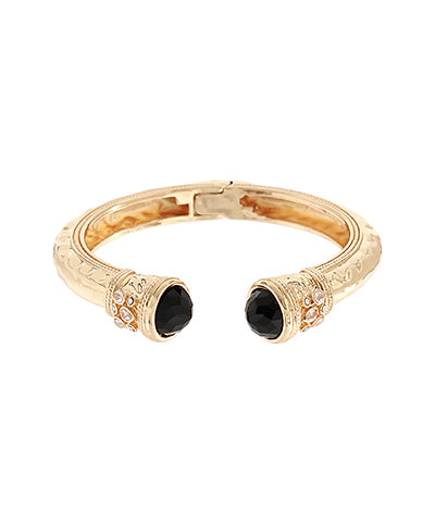 Antique Cuff Bracelet - Jet Black