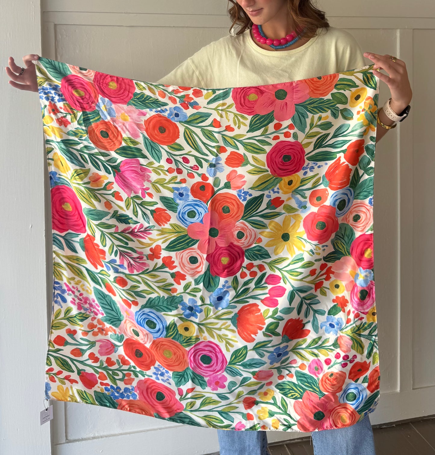 HD Colorful Floral Scarf