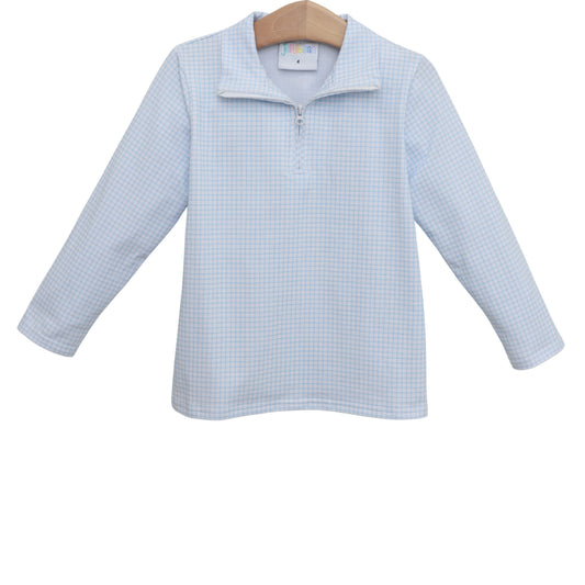 Jellybean Fall - Evan Pullover Light Blue Windowpane