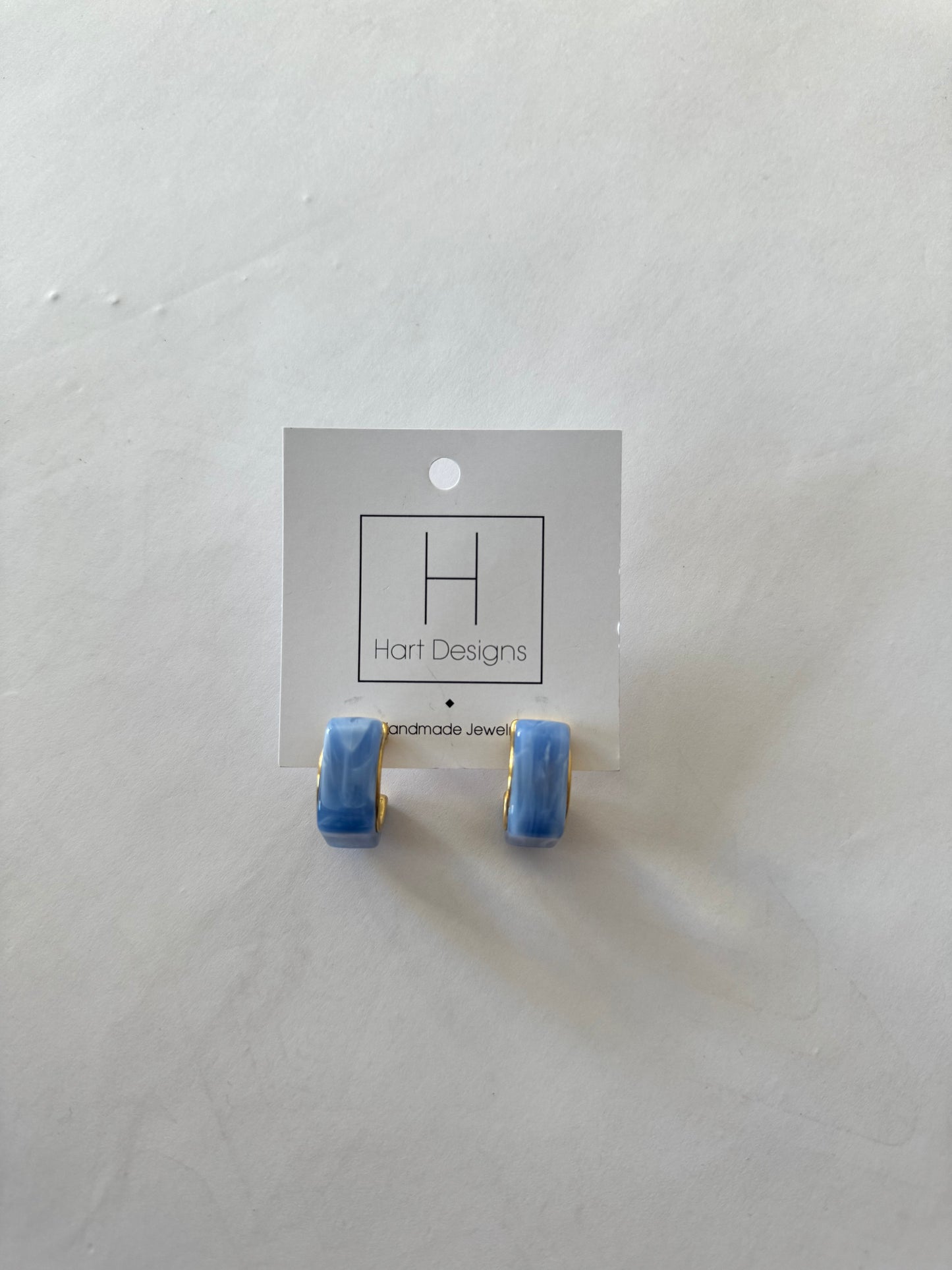 Hart Designs Marble Hoops