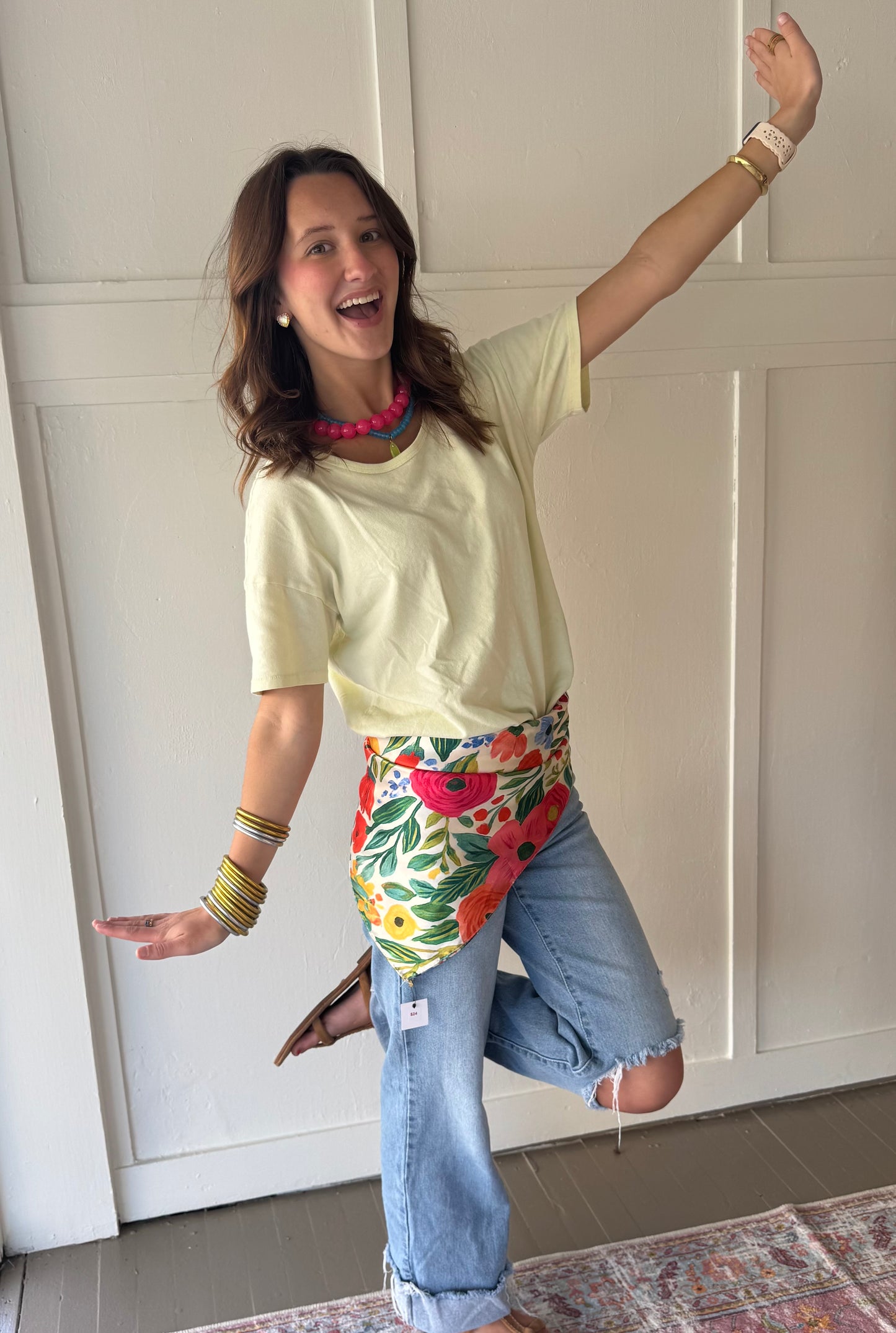 HD Colorful Floral Scarf