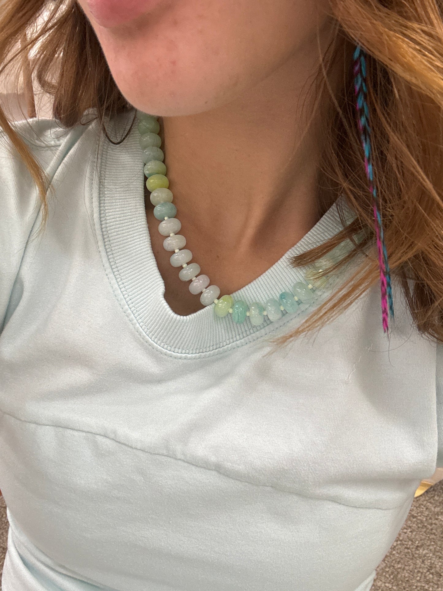 Green colorful necklace