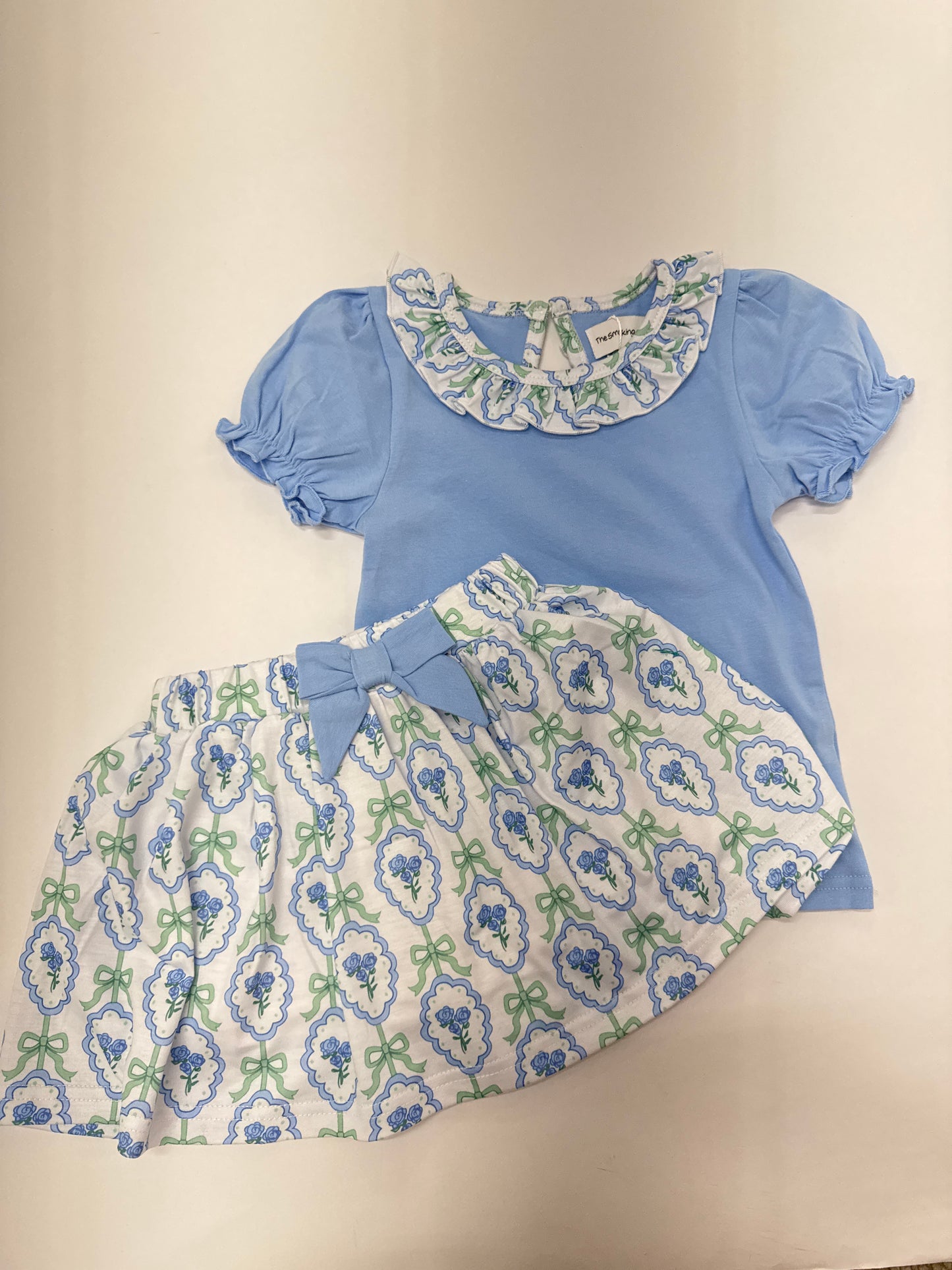 Bow and Petals Skort Set