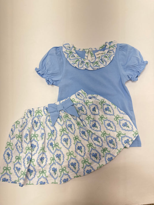 Bow and Petals Skort Set