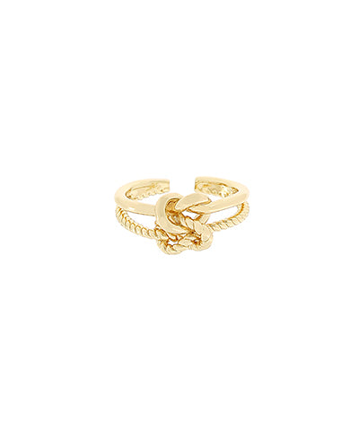 Layered Knot Open Ring